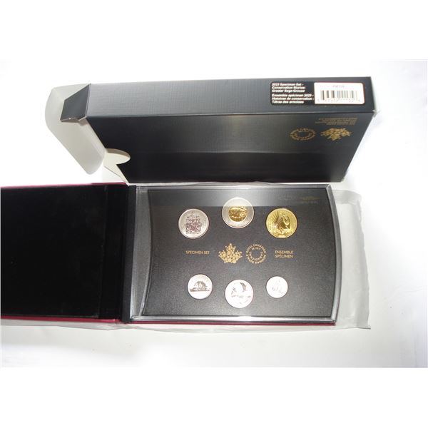 Endangered Species Greater Sage-Grouse Dollar 2023 CANADA 6 Coin Specimen Set