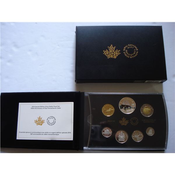 2014 S.E. Silver Dollar Proof Set, 150th Transatlantic Cable