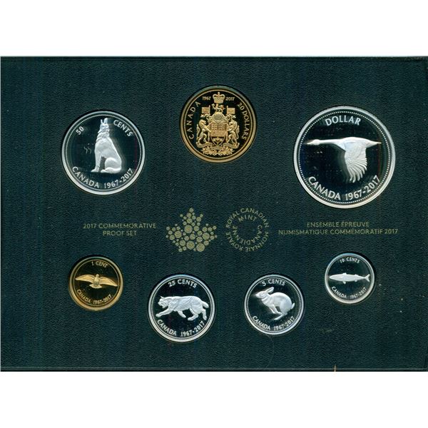 1967-2017 Commemorative Fine Silver Proof Set, Centennial Coins