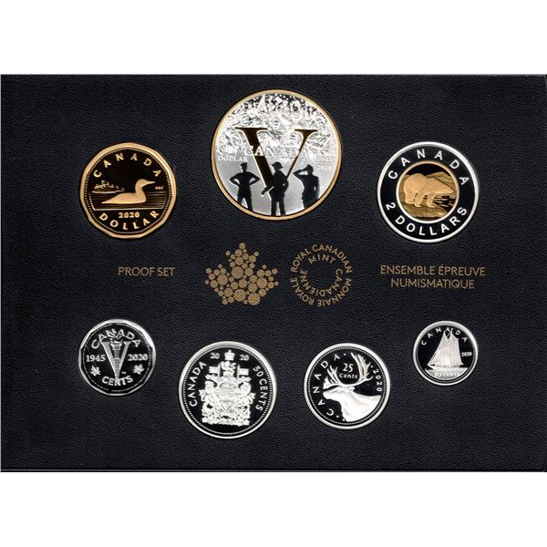 2020 Canada Fine Silver Proof Set, 75th Ann.V-E Day
