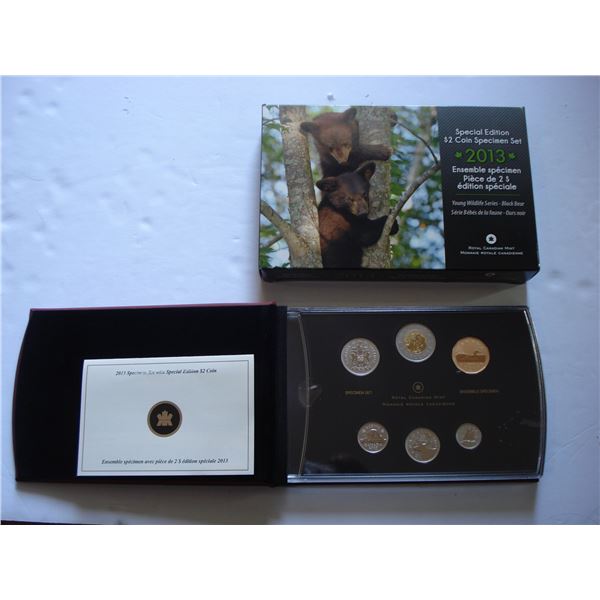 2013 Canada S.E. $2 Specimen set, Black Bear