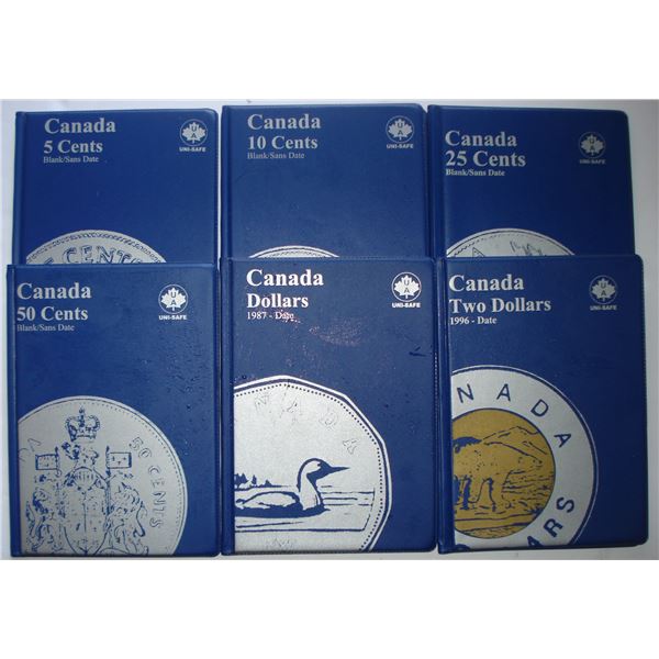 New Unisafe collecting books 1 each 1¢  5¢ 10¢ 25¢ 50¢ $1 $2