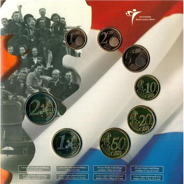 2005 Netherlands Euro set of coins