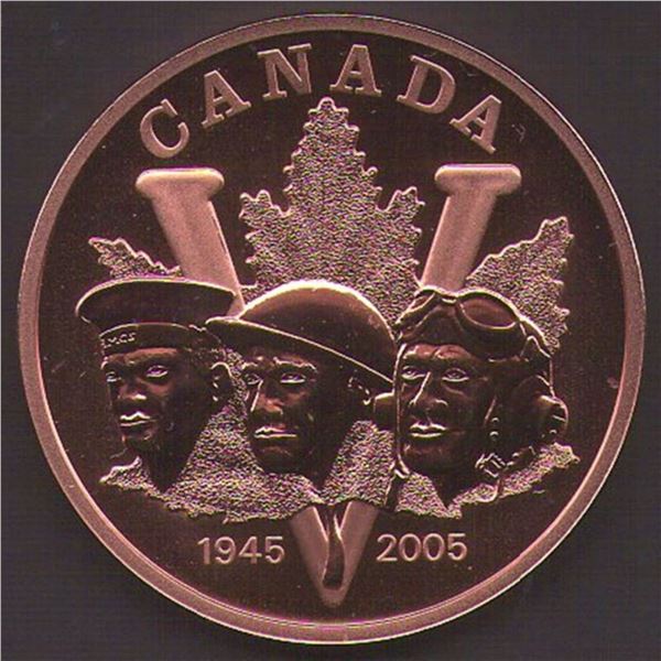 2005 Canada VE Day Medallion, Bronze 35 mm