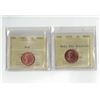 Image 1 : PCCS 1¢,  2 coin Lot Professional Coin Certification System