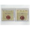 Image 1 : PCCS 1¢,  2 coin Lot Professional Coin Certification System