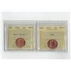 Image 1 : PCCS 1¢,  2 coin Lot Professional Coin Certification System