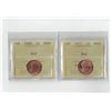Image 1 : PCCS 1¢,  2 coin Lot Professional Coin Certification System