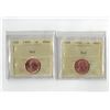 Image 1 : PCCS 1¢,  2 coin Lot Professional Coin Certification System