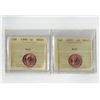 Image 1 : PCCS 1¢,  2 coin Lot Professional Coin Certification System