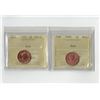 Image 1 : PCCS 1¢,  2 coin Lot Professional Coin Certification System