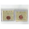 Image 1 : PCCS 1¢,  2 coin Lot Professional Coin Certification System