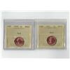 Image 1 : PCCS 1¢,  2 coin Lot Professional Coin Certification System