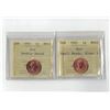 Image 1 : PCCS 1¢,  2 coin Lot Professional Coin Certification System
