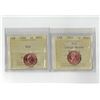 Image 1 : PCCS 1¢,  2 coin Lot Professional Coin Certification System