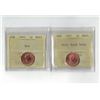 Image 1 : PCCS 1¢,  2 coin Lot Professional Coin Certification System