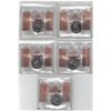 Image 1 : PCCS 5¢,  5 coin Lot, Professional Coin Certification System