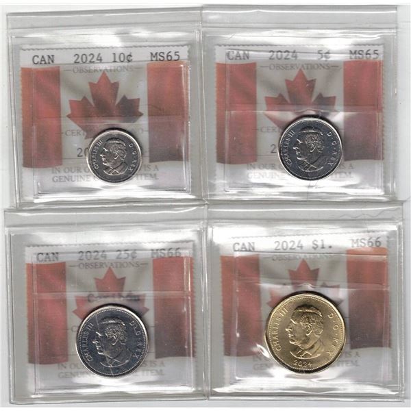 PCCS,  4 coin Lot, Professional Coin Certification System