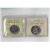 Image 2 : ICCS, PCCS 50¢,  2 coin Lot, Professional Coin Certification System