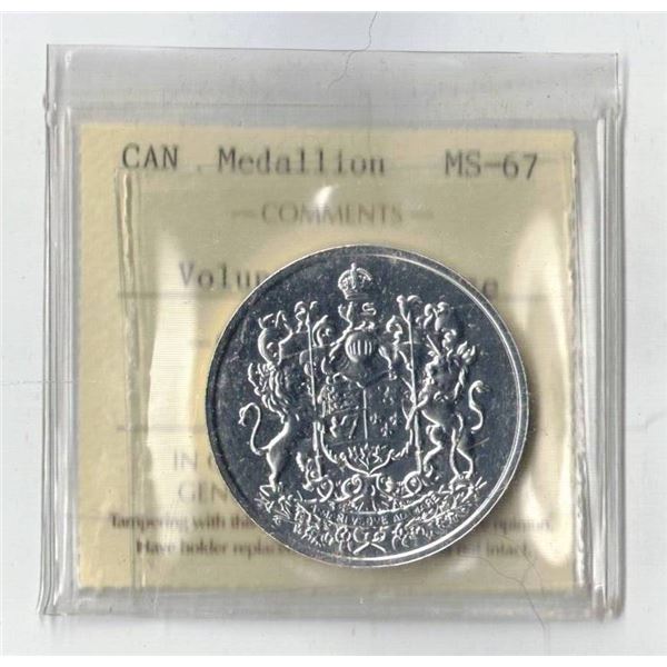 PCCS Silver Medallion MS67,  1 coin Lot, Professional Coin Certification System