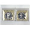 Image 1 : PCCS Silver $1,  2 coin Lot, Professional Coin Certification System