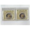 Image 1 : PCCS Riopelle $2,  2 coin Lot, Professional Coin Certification System
