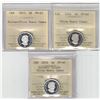 Image 1 : ICCS Silver & Silver Color 5¢,  3 coin Lot