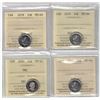 Image 1 : ICCS 10¢,  4 coin Lot