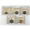 Image 1 : ICCS,  5 coin Lot