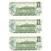 Image 2 : 1973 Canada $1. Notes, 3 Consecutive Number, Unc Notes