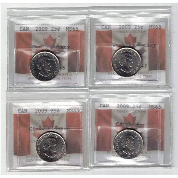 PCCS 25¢,  4 coin Lot, Professional Coin Certification System