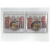 Image 1 : PCCS, 2024 RCAF 100th Ann. $2,  2 coin Lot, Professional Coin Certification System