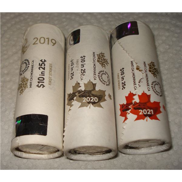 25¢ First Strike Rolls, 2019-2020-2021