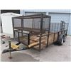 Image 2 : Triple Crown T/A 17' Mesh Sidewall Utility Trailer w/Tool Racks/