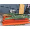 Image 1 : Tear Drop 8' Pallet Rack Section w/Plywood and Supports, Waterfall