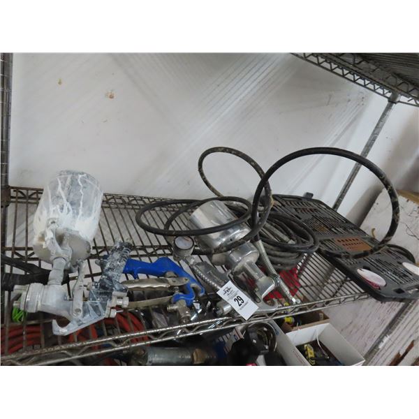 Drill Bit Kit, Paint Cap Spray Guns w/Hose