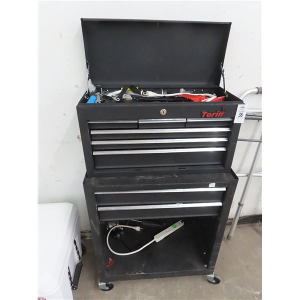 Torin 10 Compartment Stack Rolling Toolbox