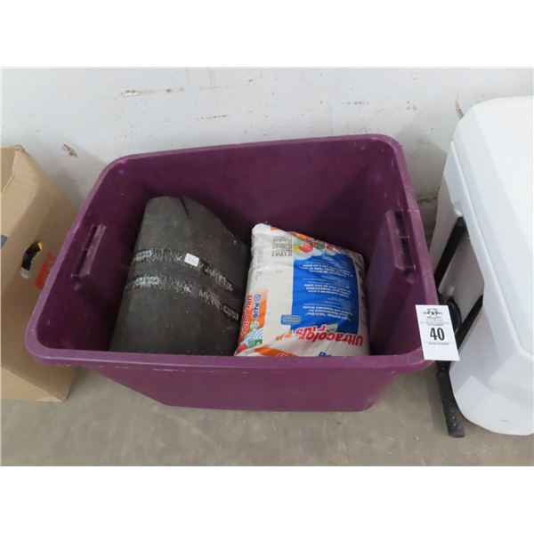 Tile Grout and Roof Paper