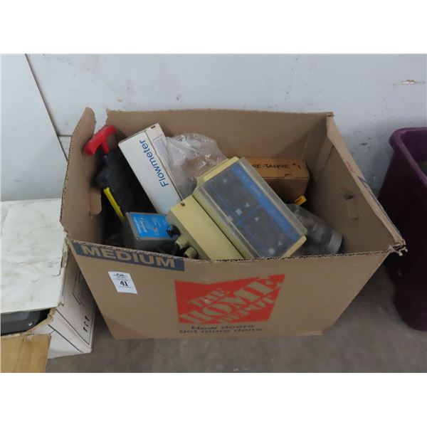 Pressure Switch, Commercial Light Fixture, Walkie Talkie, Flow Meter, Supplies