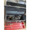 Image 1 : Toolboxes 2 w/Vintage Hand Drills, Tork Wrench, Large Pipe, Box End Wrenches