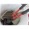 Image 3 : Bucket w/Small Bolt Cutters, Tools