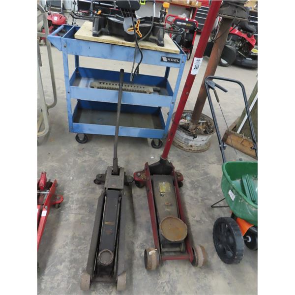 Grey/Red Auto Floor Jacks - 2