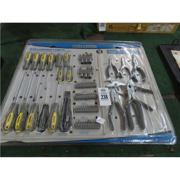 Workforce 74 Pc. Screwdriver/Plier Set