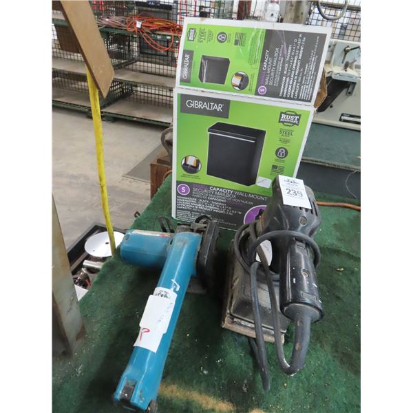 Mailbox, Power Sander, Cordless Circular Saw