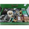 Image 1 : Green 2 Drawer Parts Cabinet w/Hardware