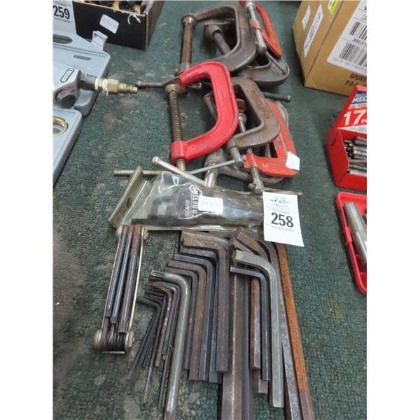 C Clamps, Allen Wrenches
