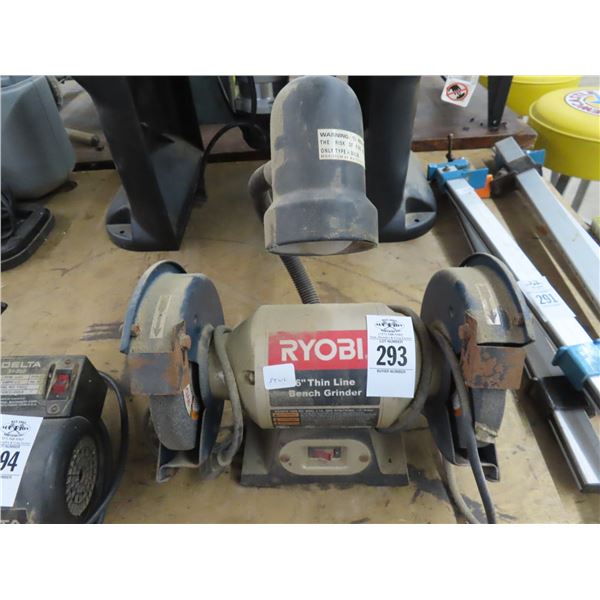 Ryobi Bench Grinder w/Lamp