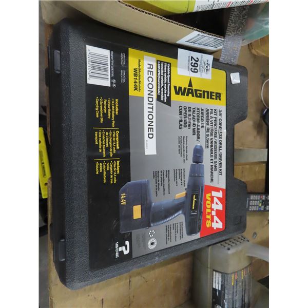Wagner 14V Cordless Drill w/Case