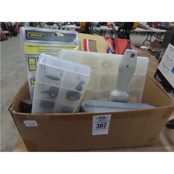 Timer, Fuses, Sandpaper, Hand Tools