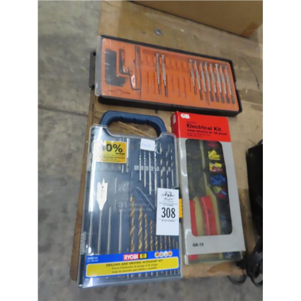 Drill Bit Kit, Crimper, Mini Screwdriver Set